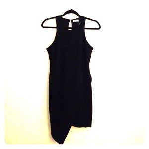 Leith Black Asymmetrical Dress